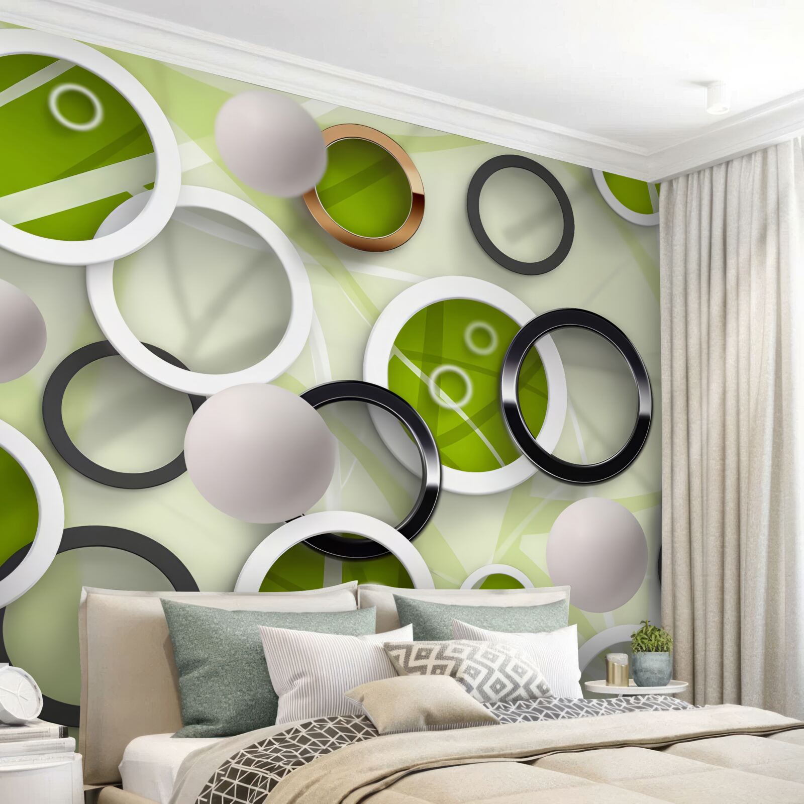 Fotobehang wielen in verschillende kleuren en maten