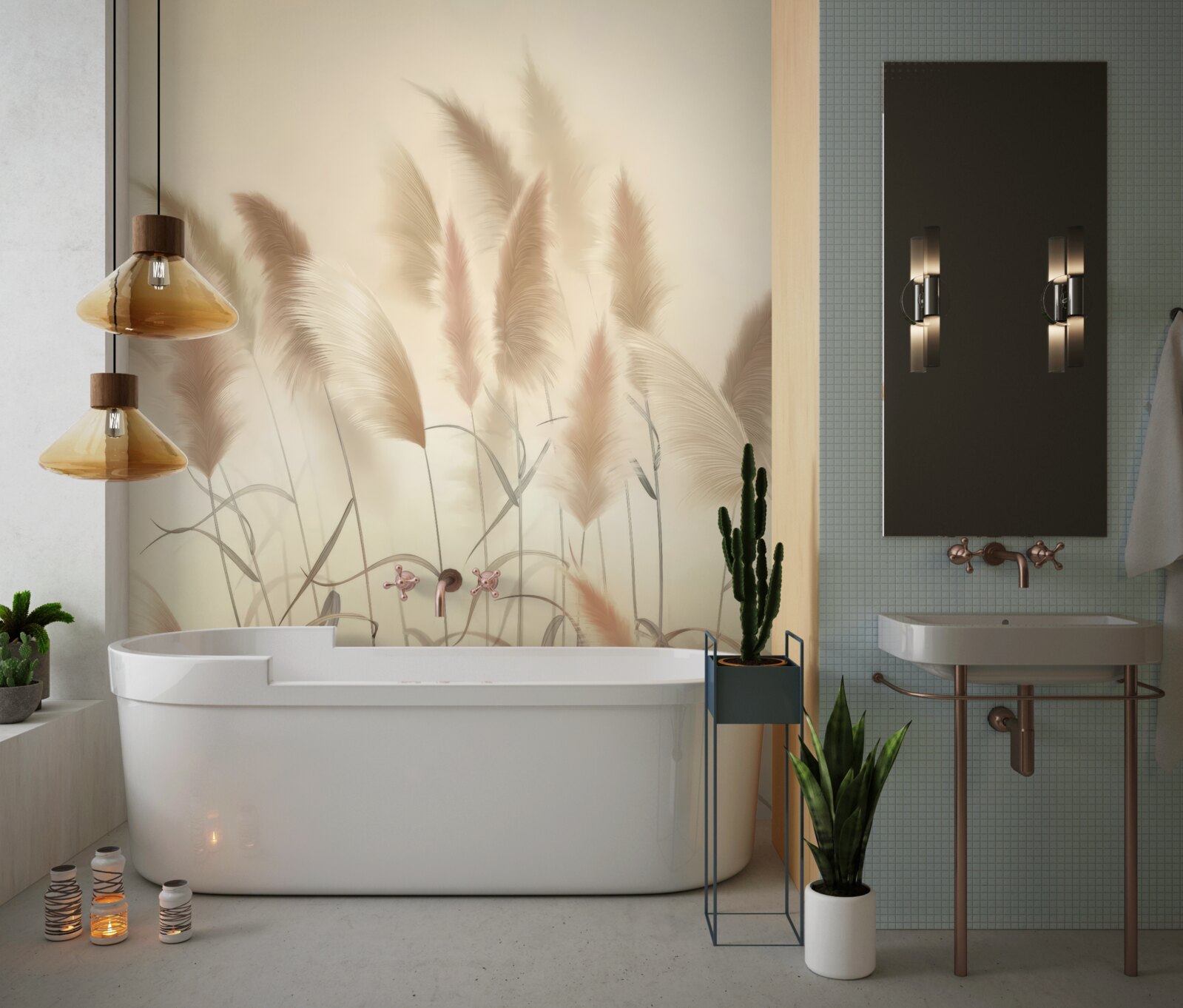 Fotobehang groeiend oor