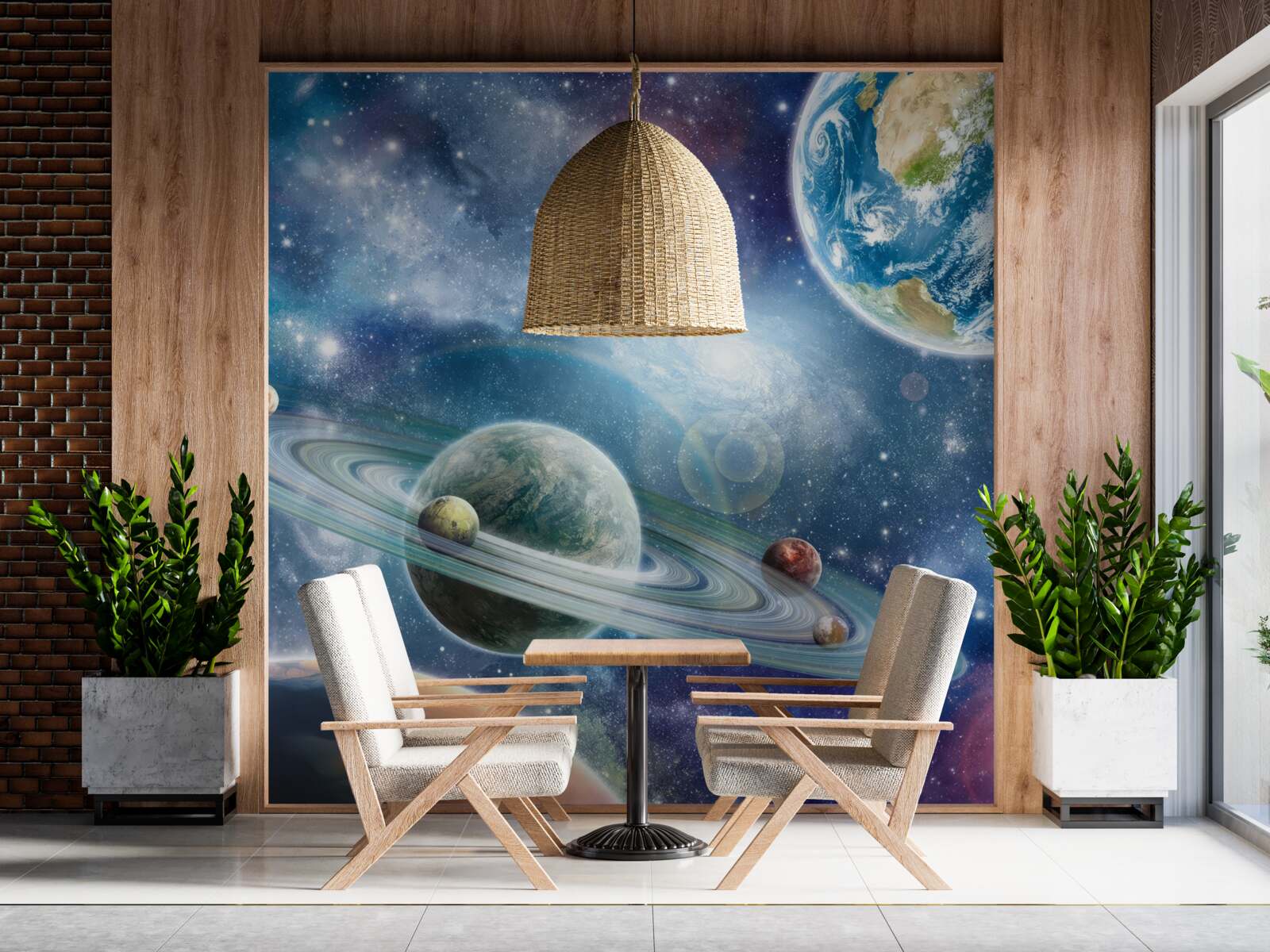 Fotobehang hemellichamen in de ruimte