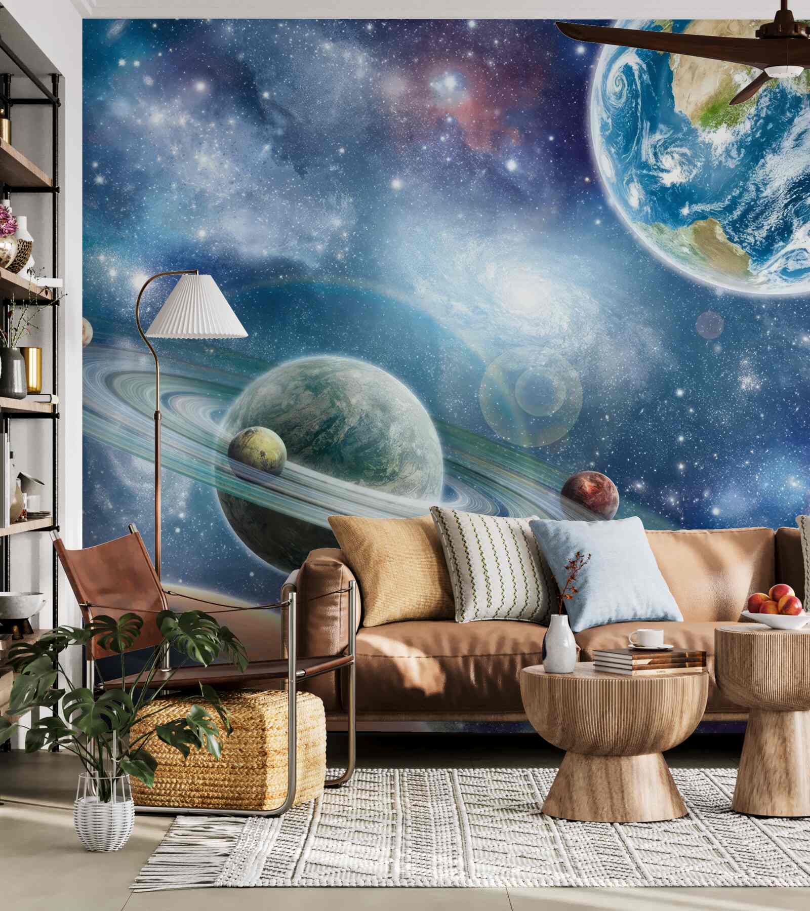 Fotobehang hemellichamen in de ruimte