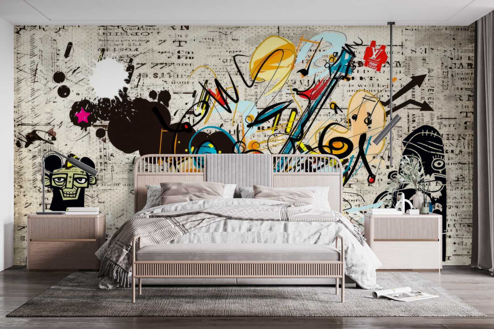 Fotobehang muurschildering