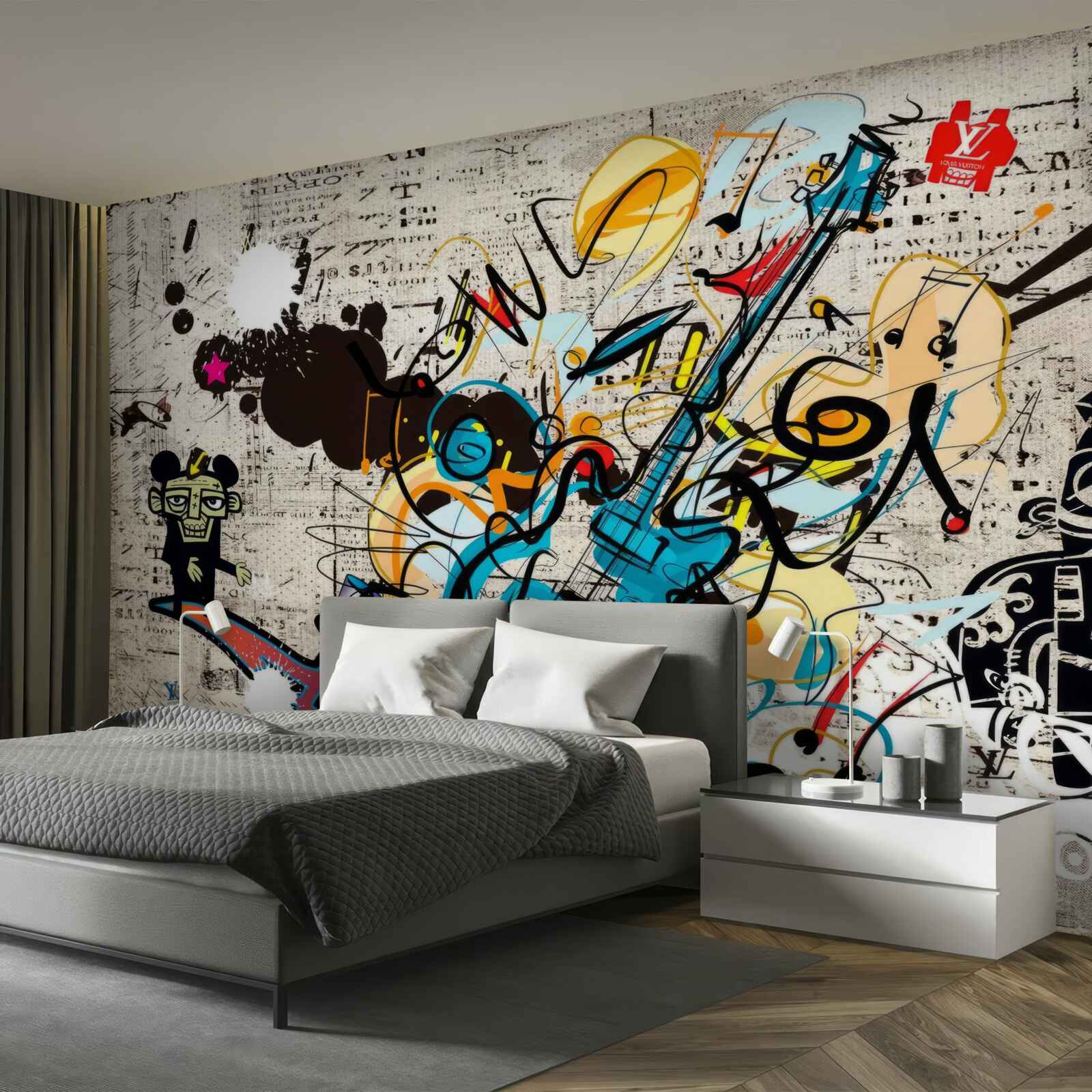 Fotobehang muurschildering