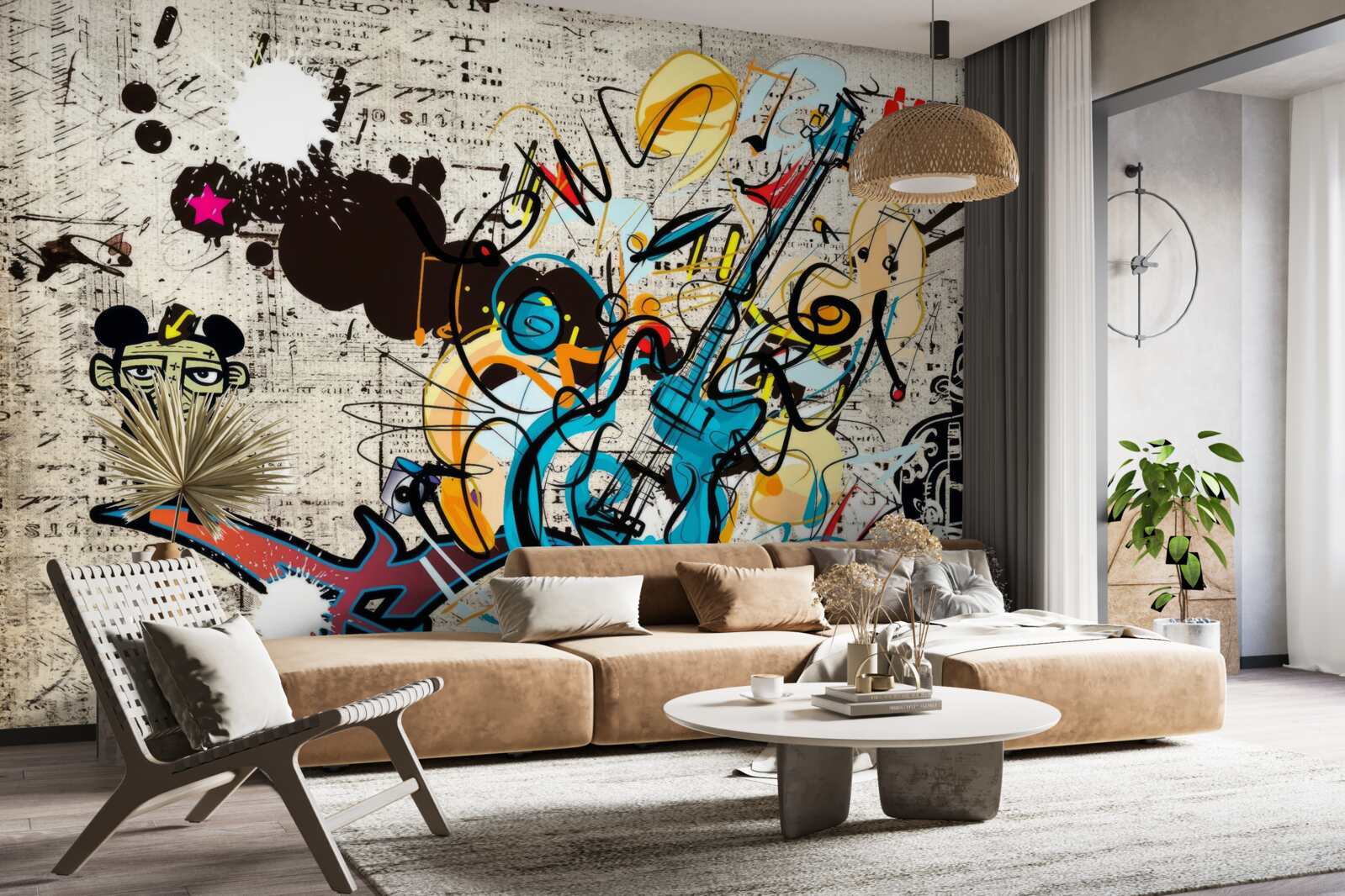 Fotobehang muurschildering