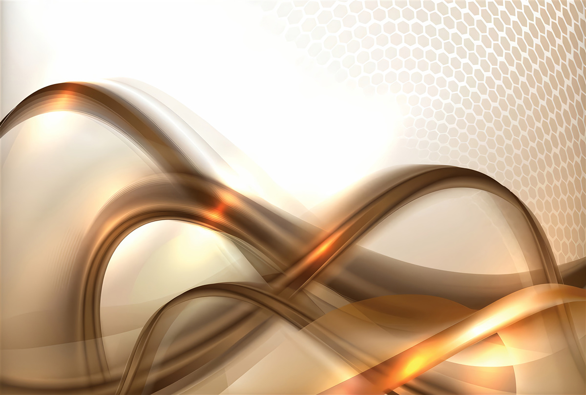 Fotobehang de lijnen zijn gebogen als goud