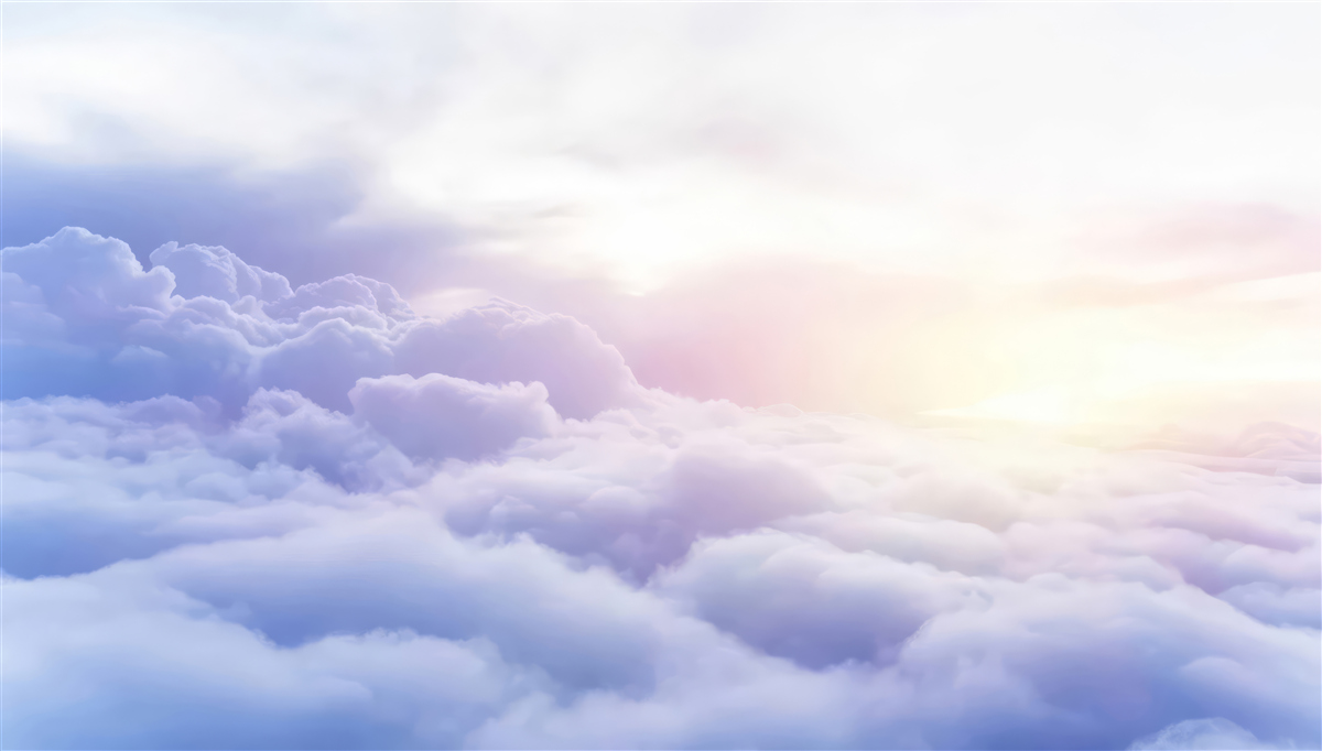 Fotobehang dikke wolken