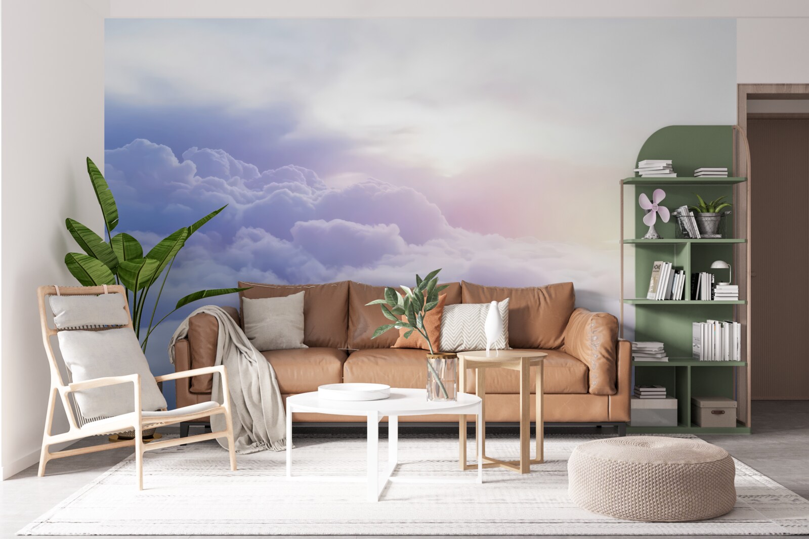 Fotobehang dikke wolken