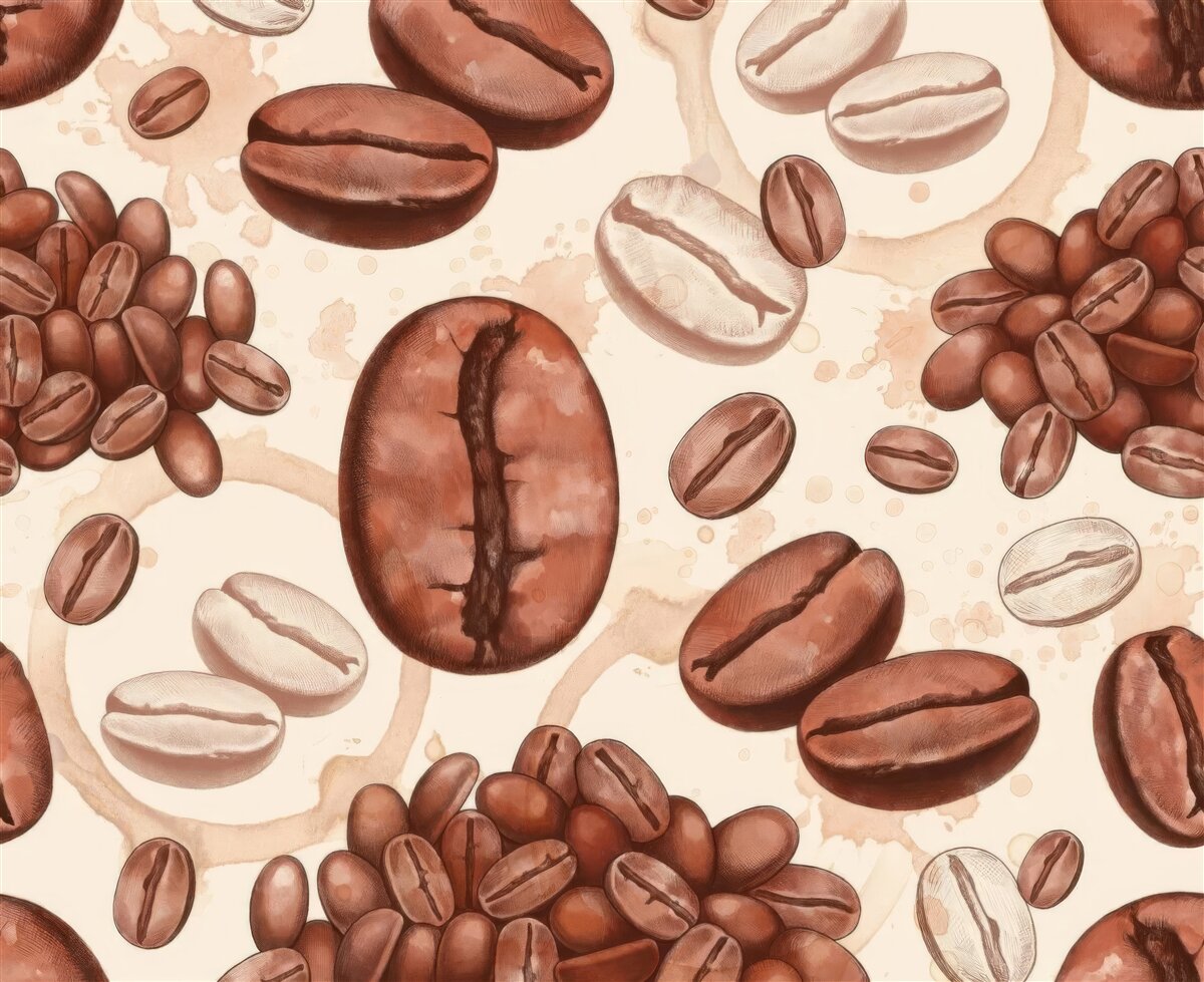 Fotobehang koffiebonen