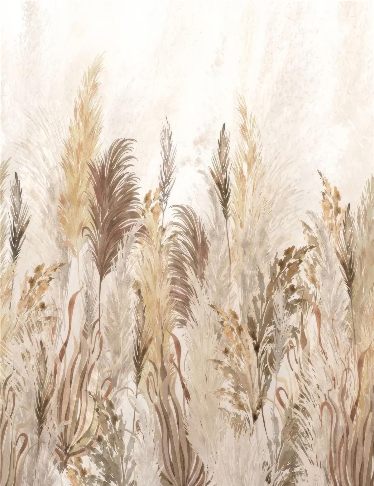 Fotobehang planten zijn bruin