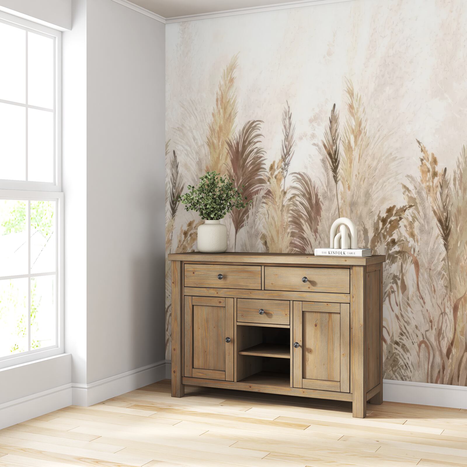 Fotobehang planten zijn bruin