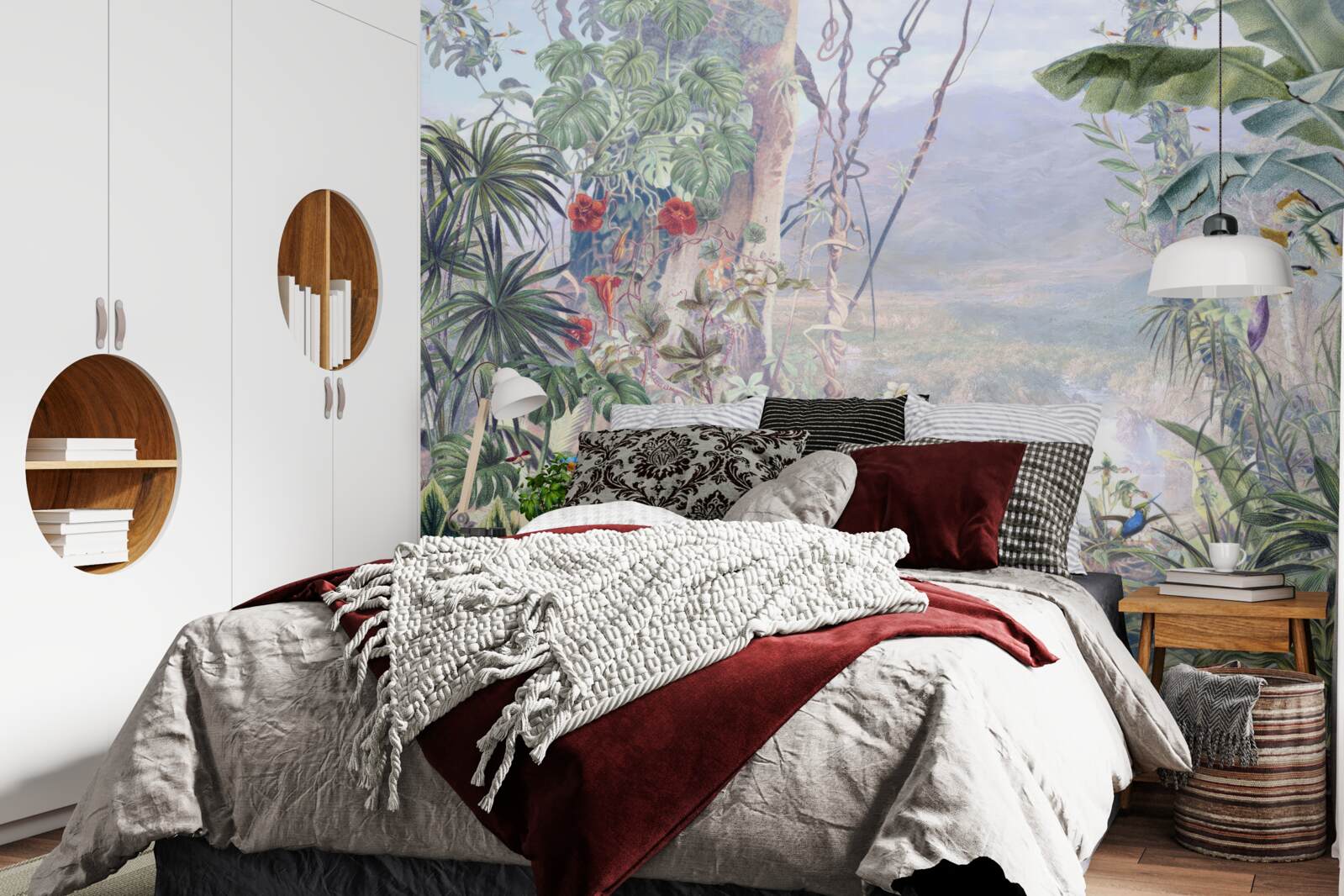 Fotobehang gevederde junglebewoners