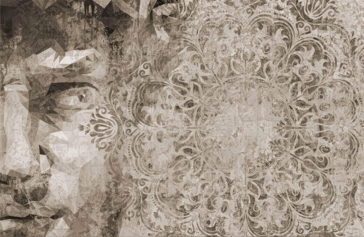 Fotobehang schets van de persoon