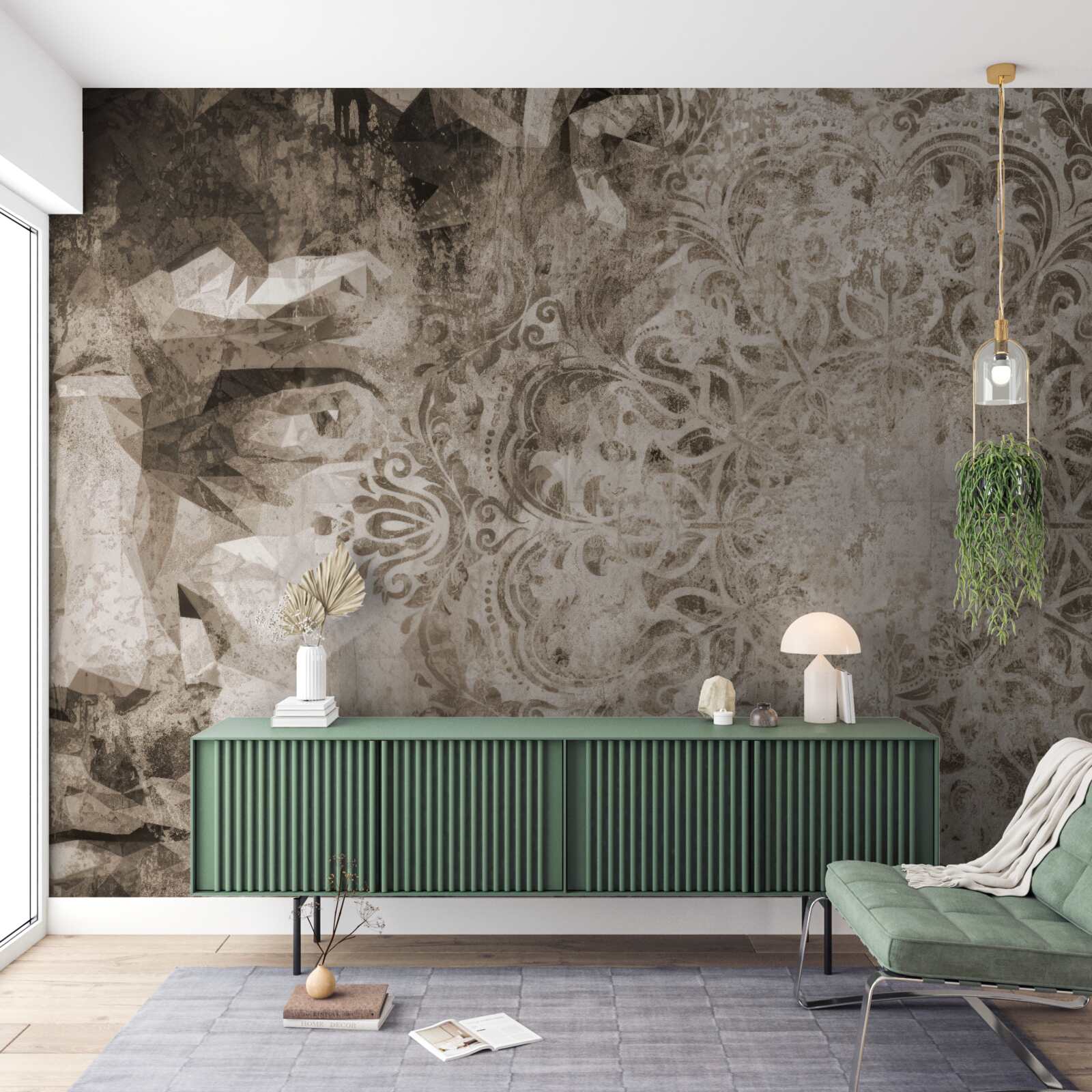 Fotobehang schets van de persoon