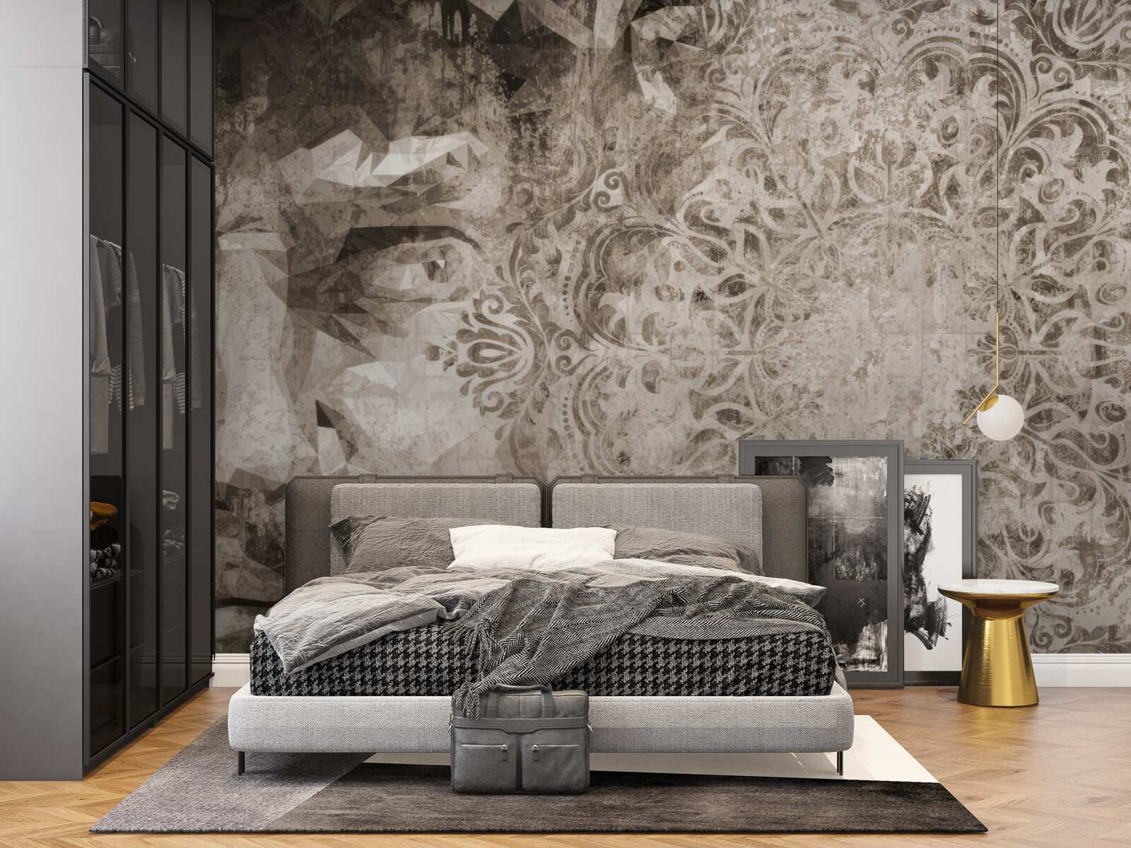 Fotobehang schets van de persoon