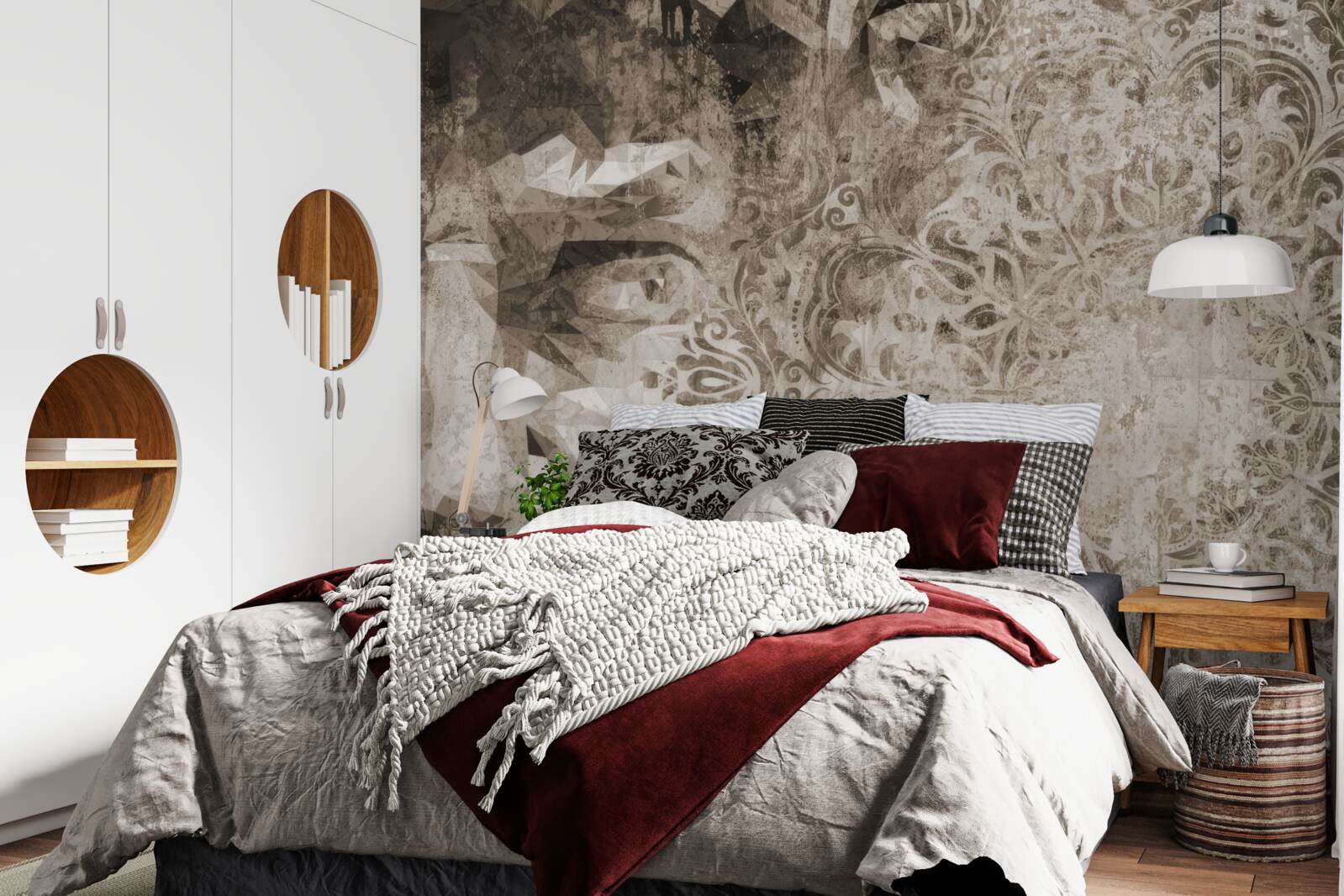 Fotobehang schets van de persoon