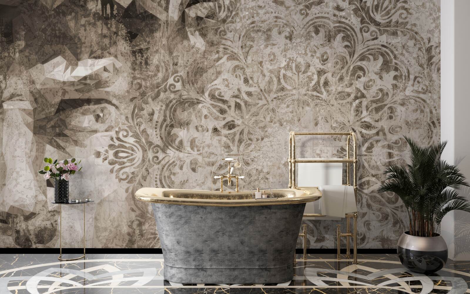 Fotobehang schets van de persoon