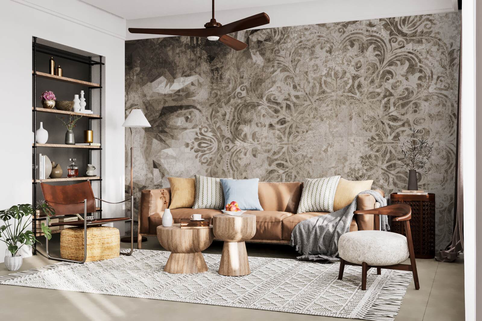 Fotobehang schets van de persoon