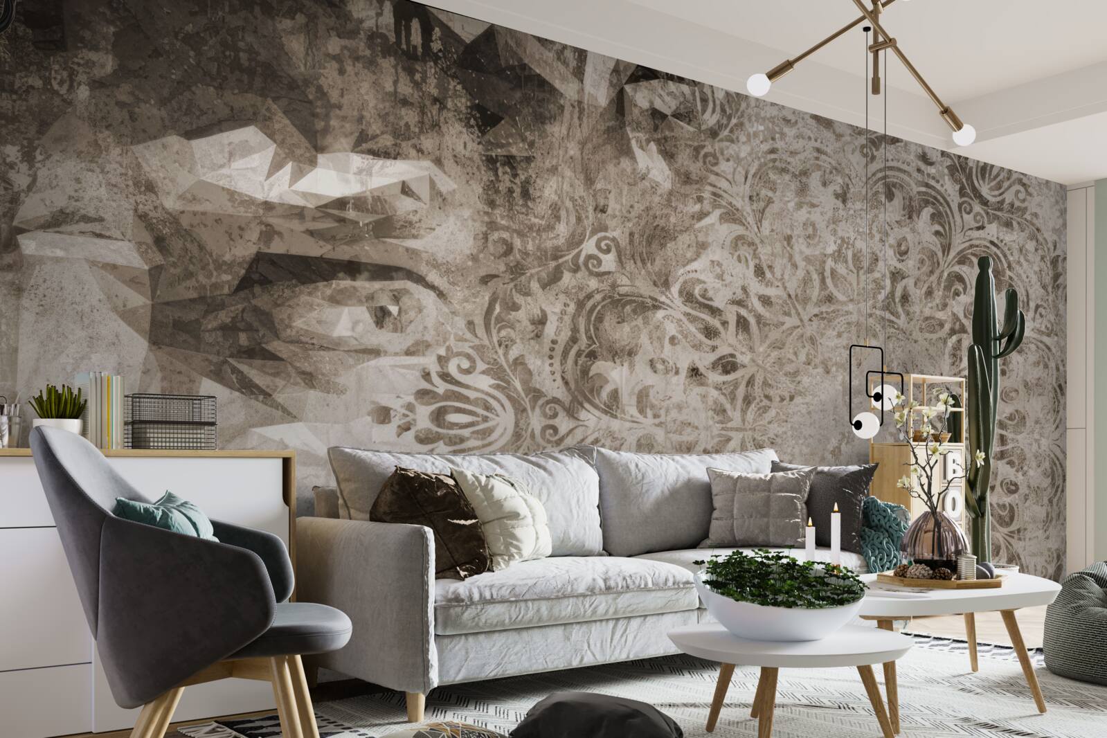 Fotobehang schets van de persoon