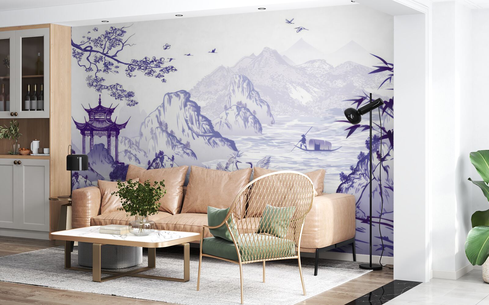 Fotobehang porseleinlandschap