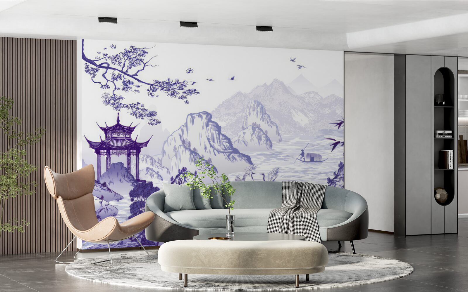 Fotobehang porseleinlandschap