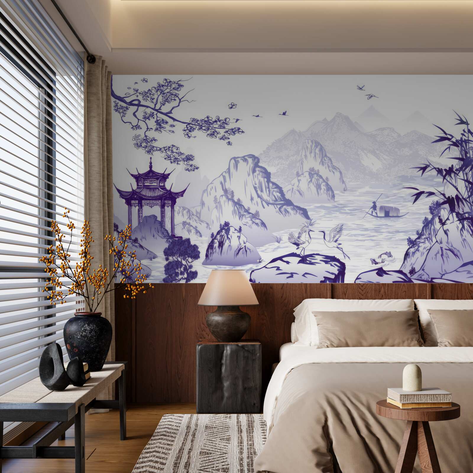 Fotobehang porseleinlandschap