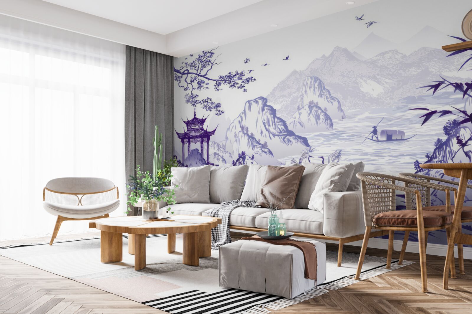 Fotobehang porseleinlandschap