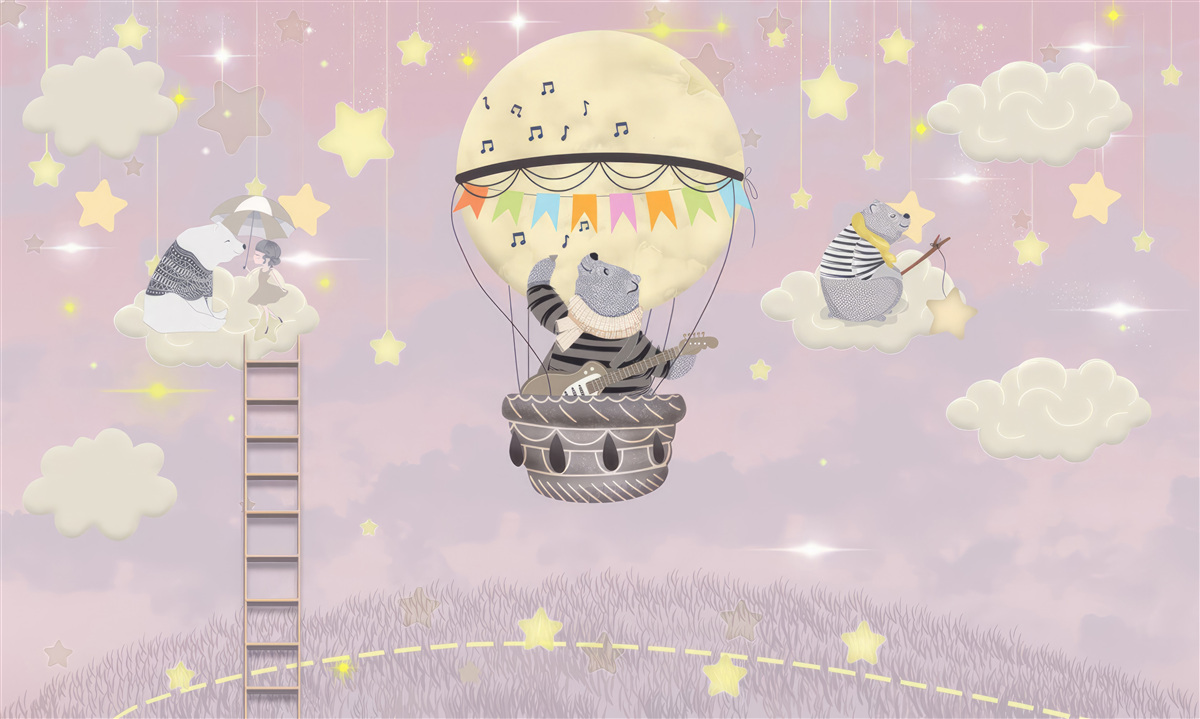 Fotobehang hemelse beren