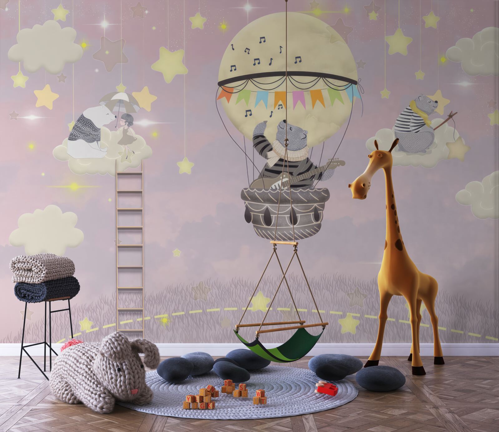 Fotobehang hemelse beren