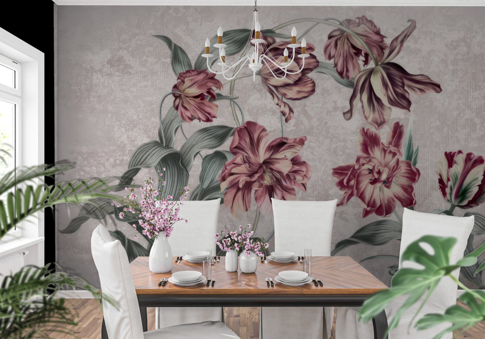 Fotobehang bloemen die nog niet zijn ontwaakt