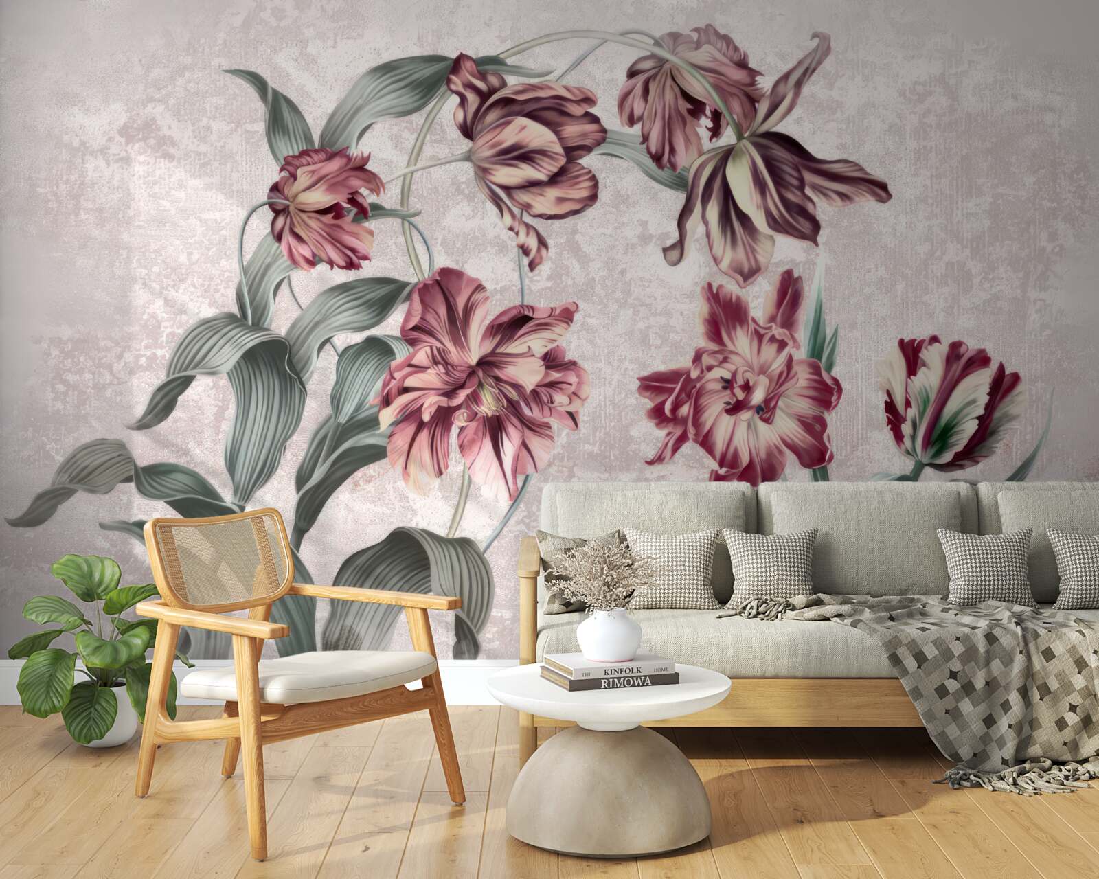 Fotobehang bloemen die nog niet zijn ontwaakt