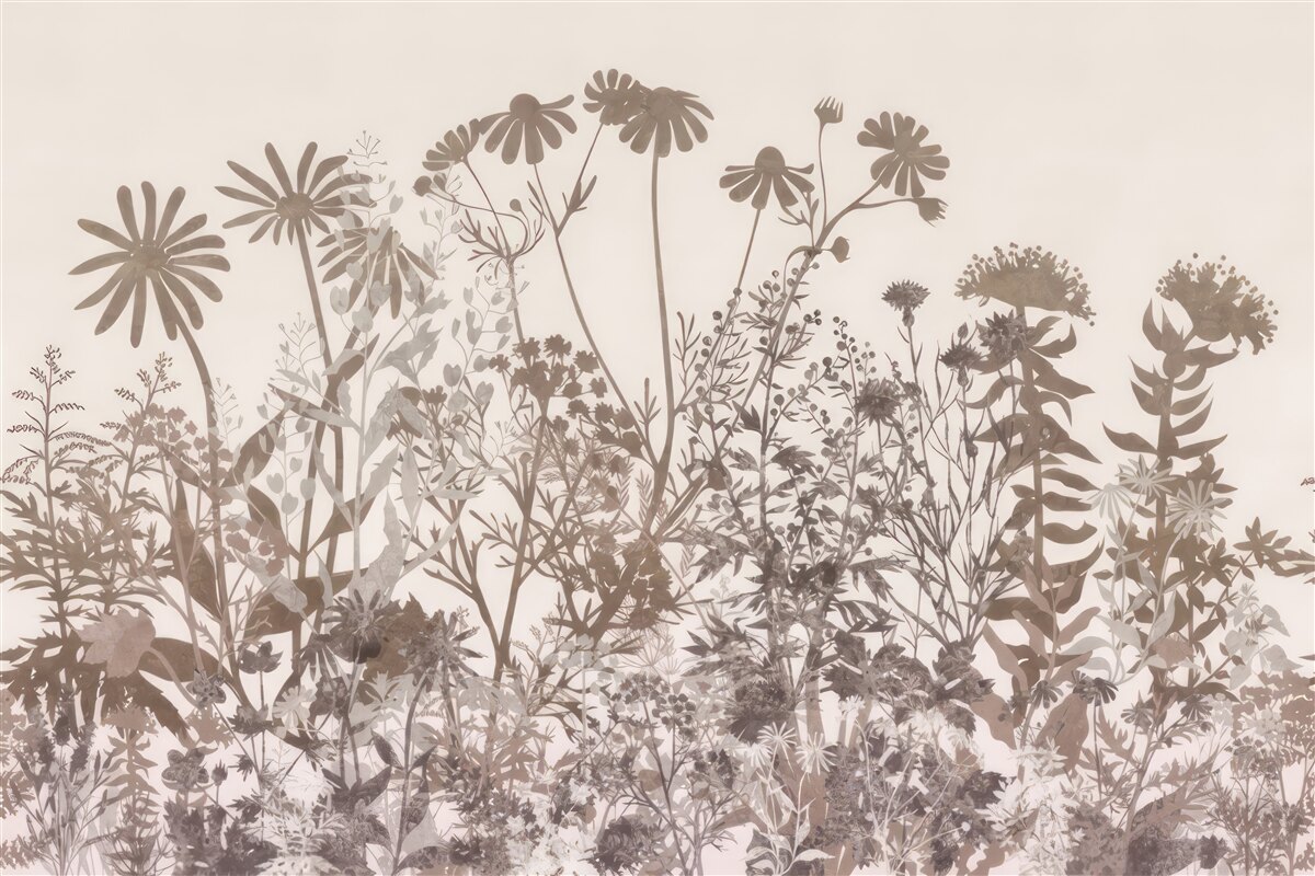 Fotobehang Dichtbegroeide weide