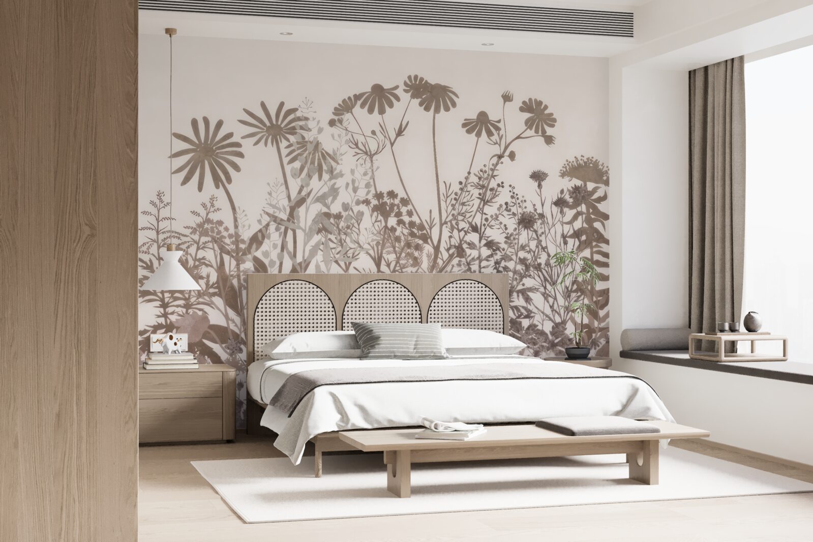 Fotobehang Dichtbegroeide weide