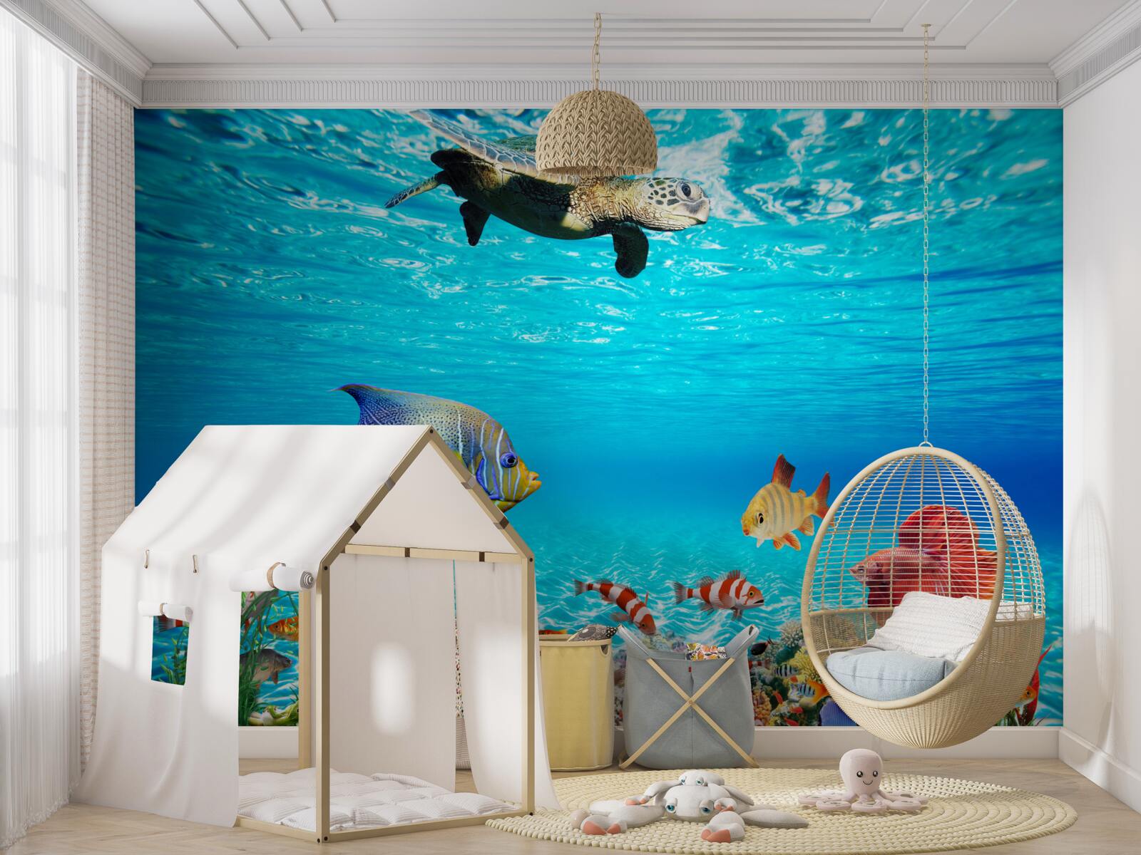 Fotobehang zeebewoners van de diepe oceaan