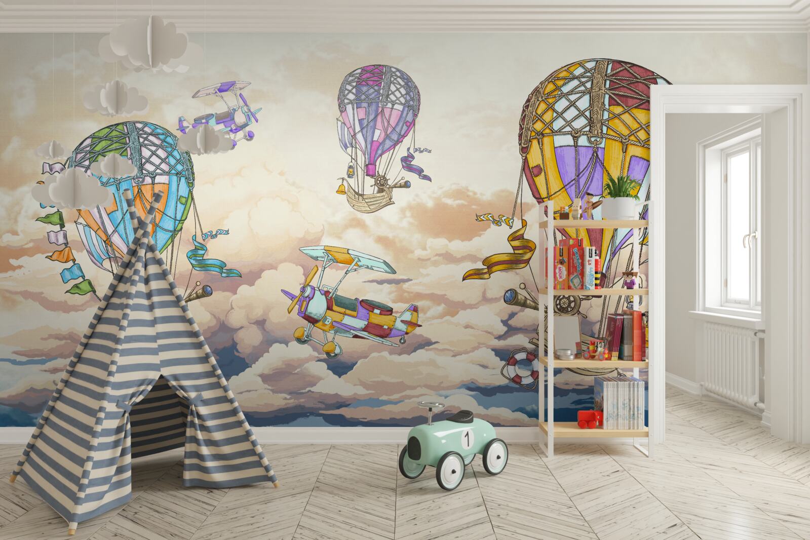 Fotobehang jonge veroveraars van de hemel