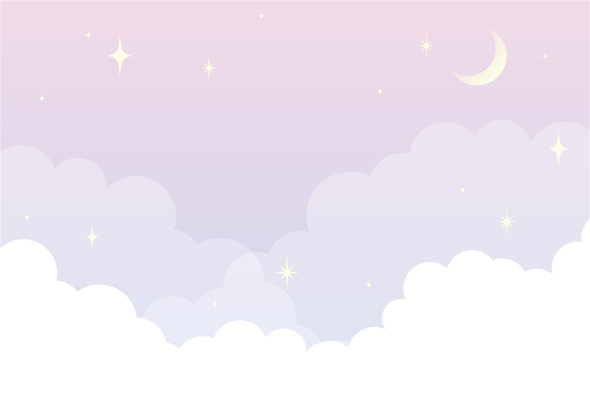 Fotobehang de hemel is in de armen van slaap en stralende sterren