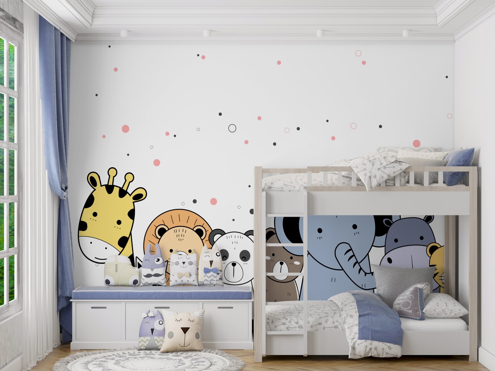 Fotobehang de gemeenschap van beesten