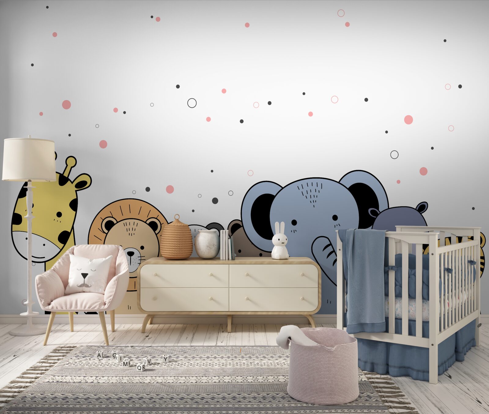 Fotobehang de gemeenschap van beesten