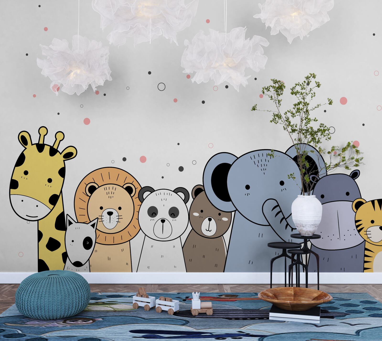 Fotobehang de gemeenschap van beesten