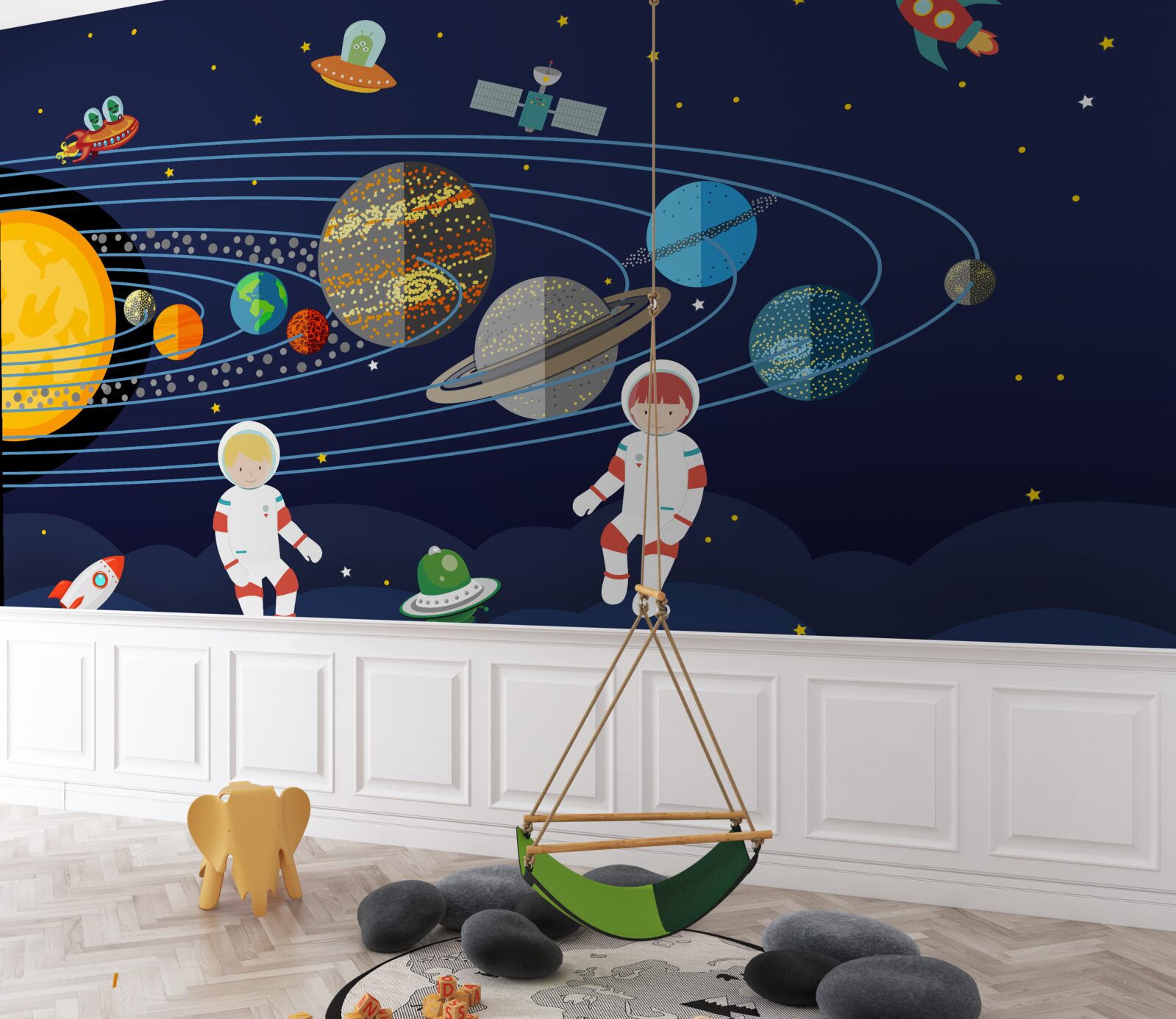 Fotobehang de mensheid en andere bewoners van het universum