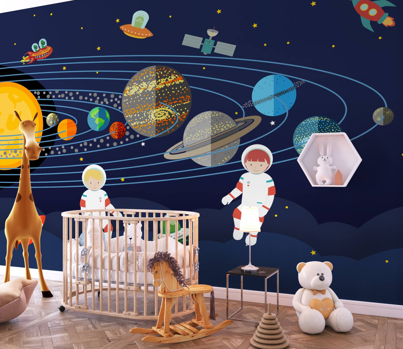 Fotobehang de mensheid en andere bewoners van het universum