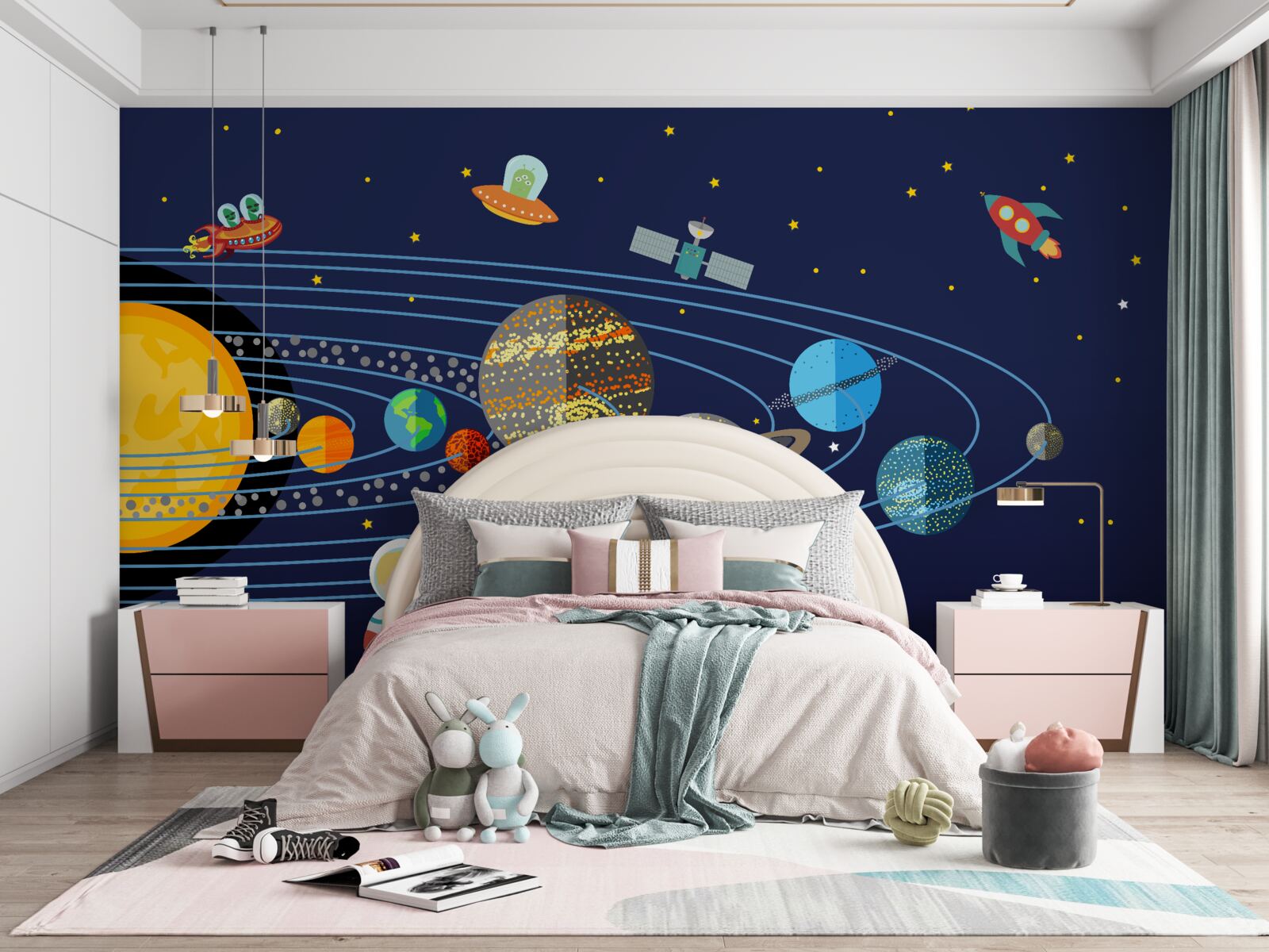 Fotobehang de mensheid en andere bewoners van het universum