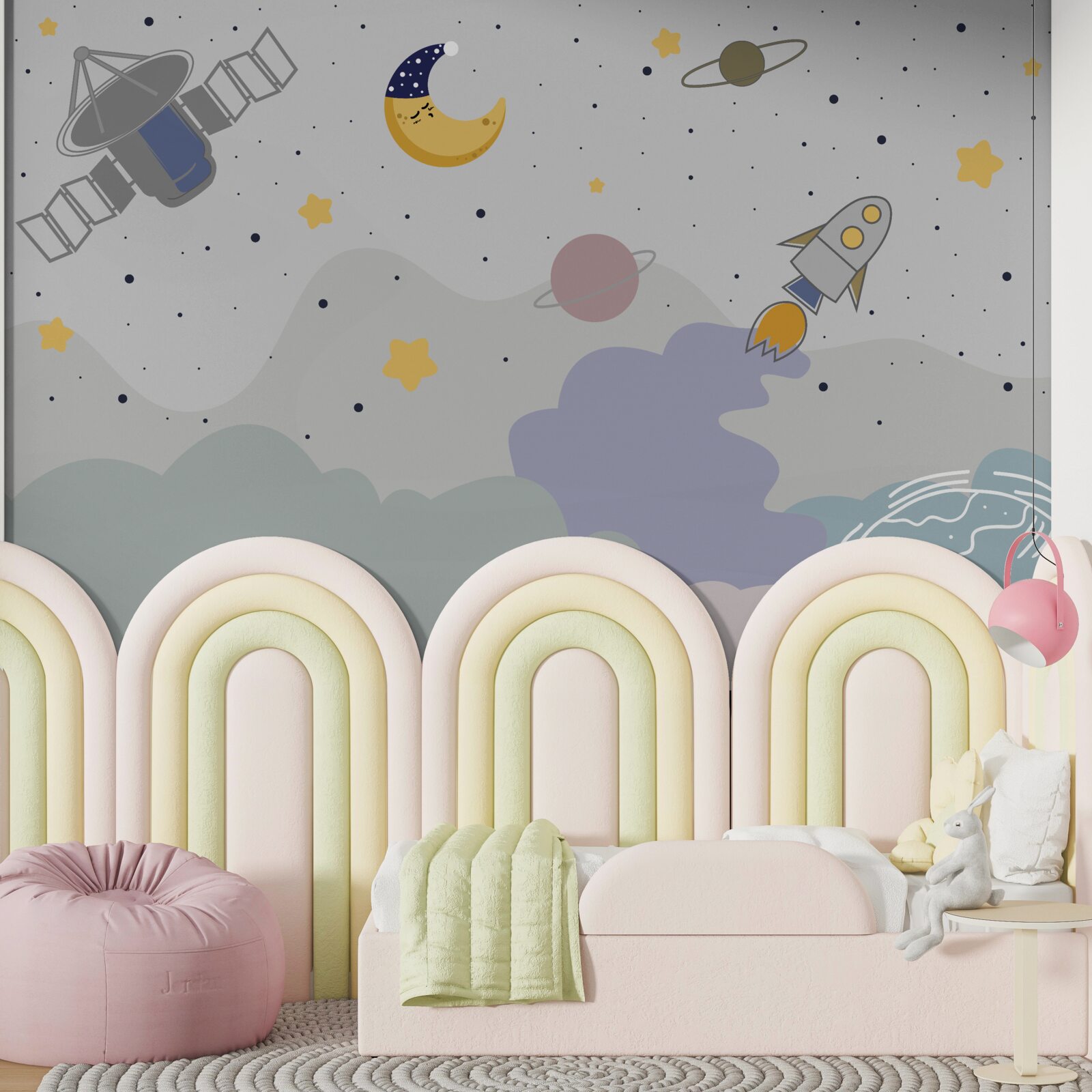 Fotobehang hemellichamen boven onze planeet