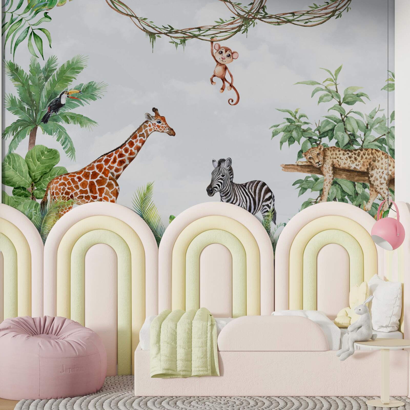 Fotobehang dieren uit tropische gebieden nemen rust