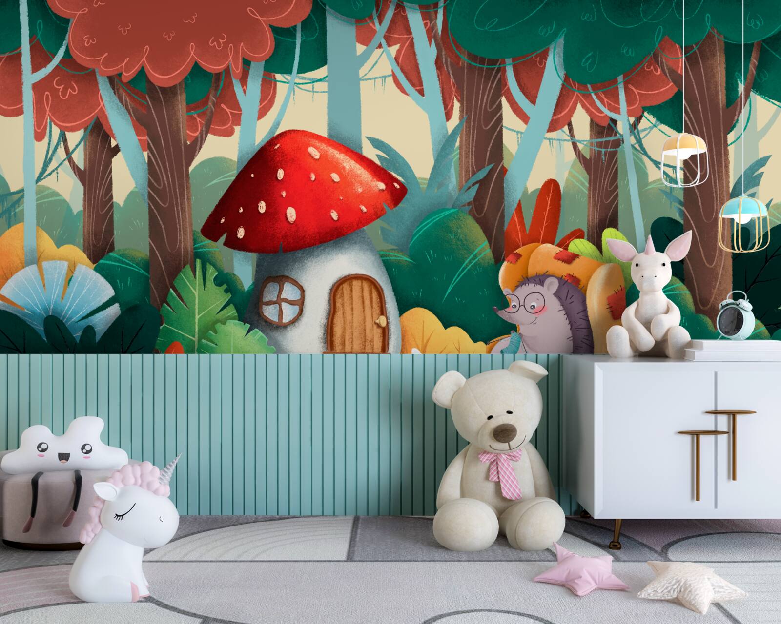 Fotobehang egel oma huis