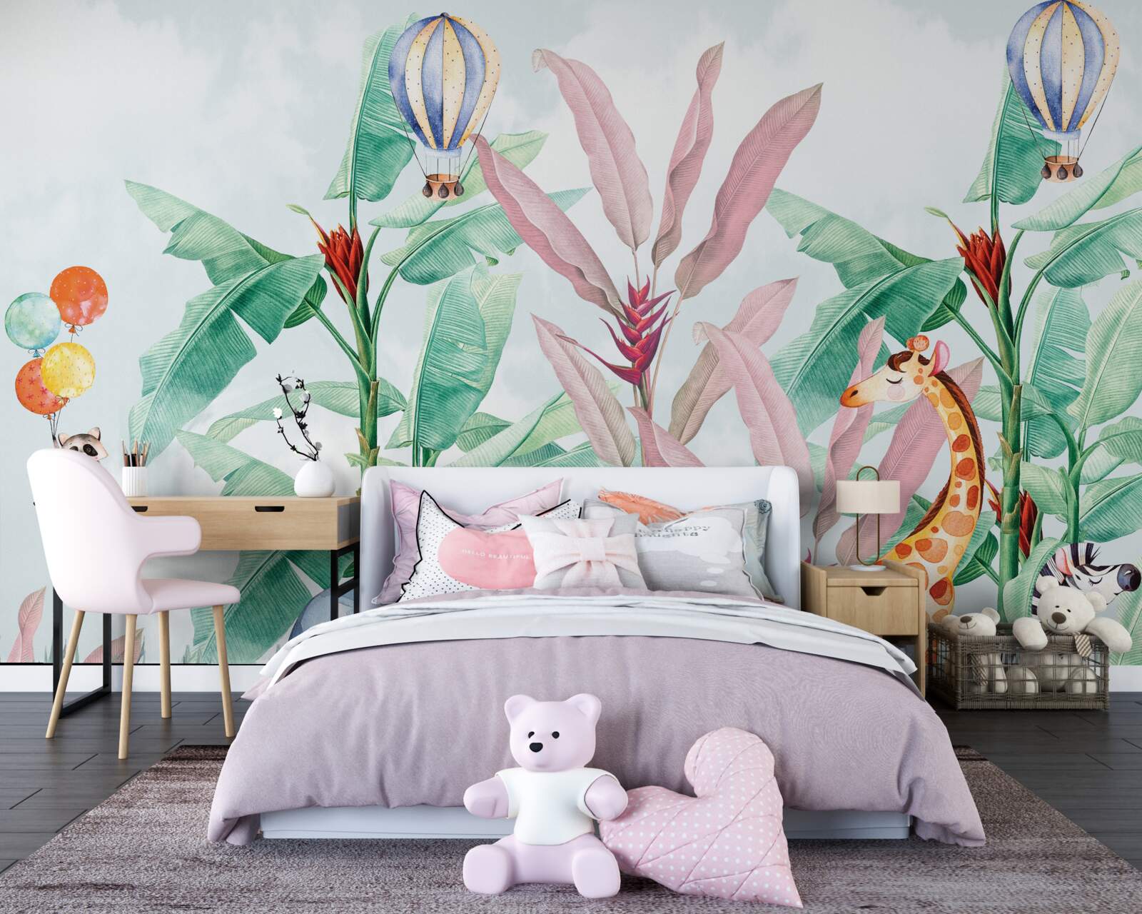 Fotobehang tropische bewoners rusten in het bos