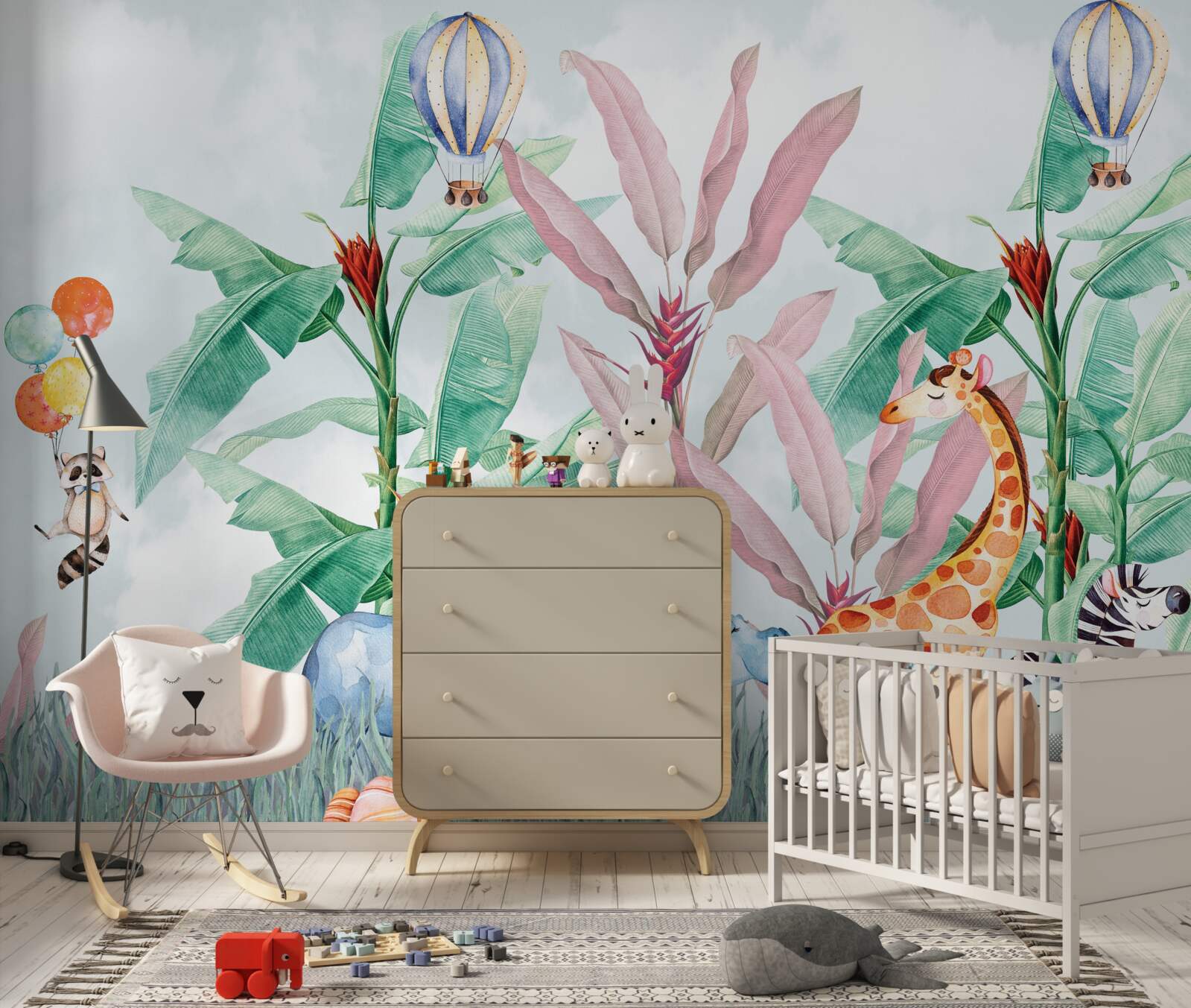 Fotobehang tropische bewoners rusten in het bos