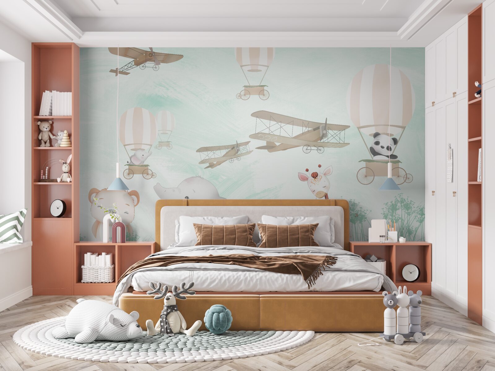 Fotobehang jongeren verkennen de hemel