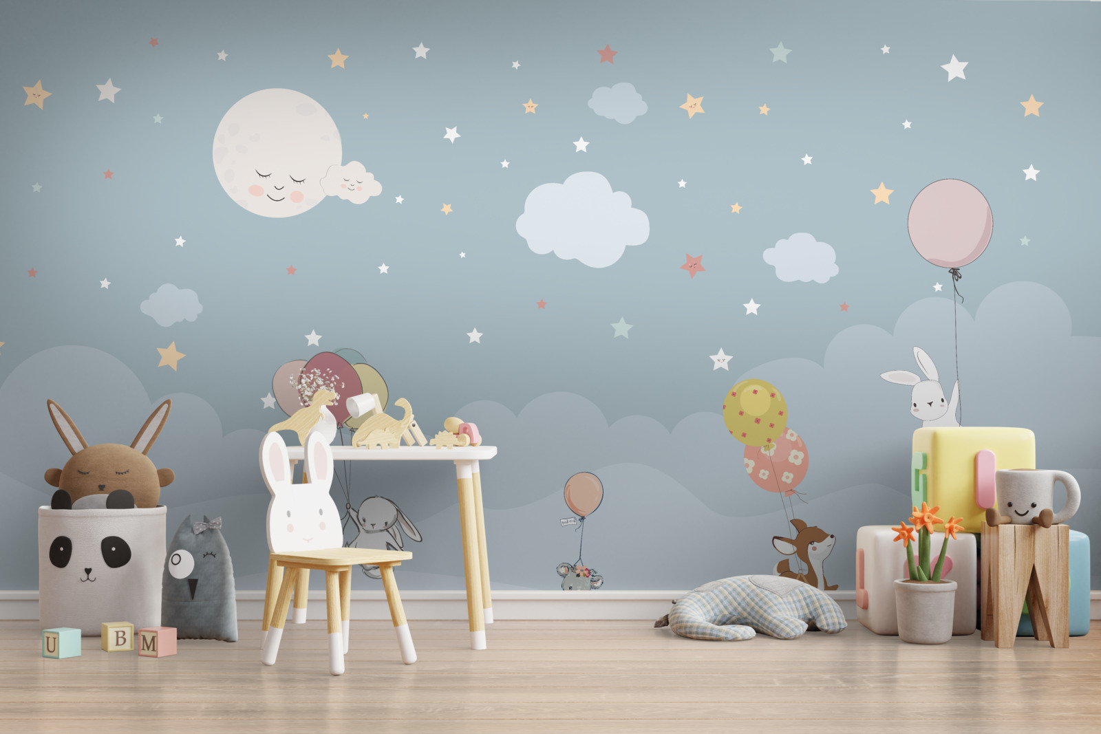 Fotobehang bosvrienden gaan rusten