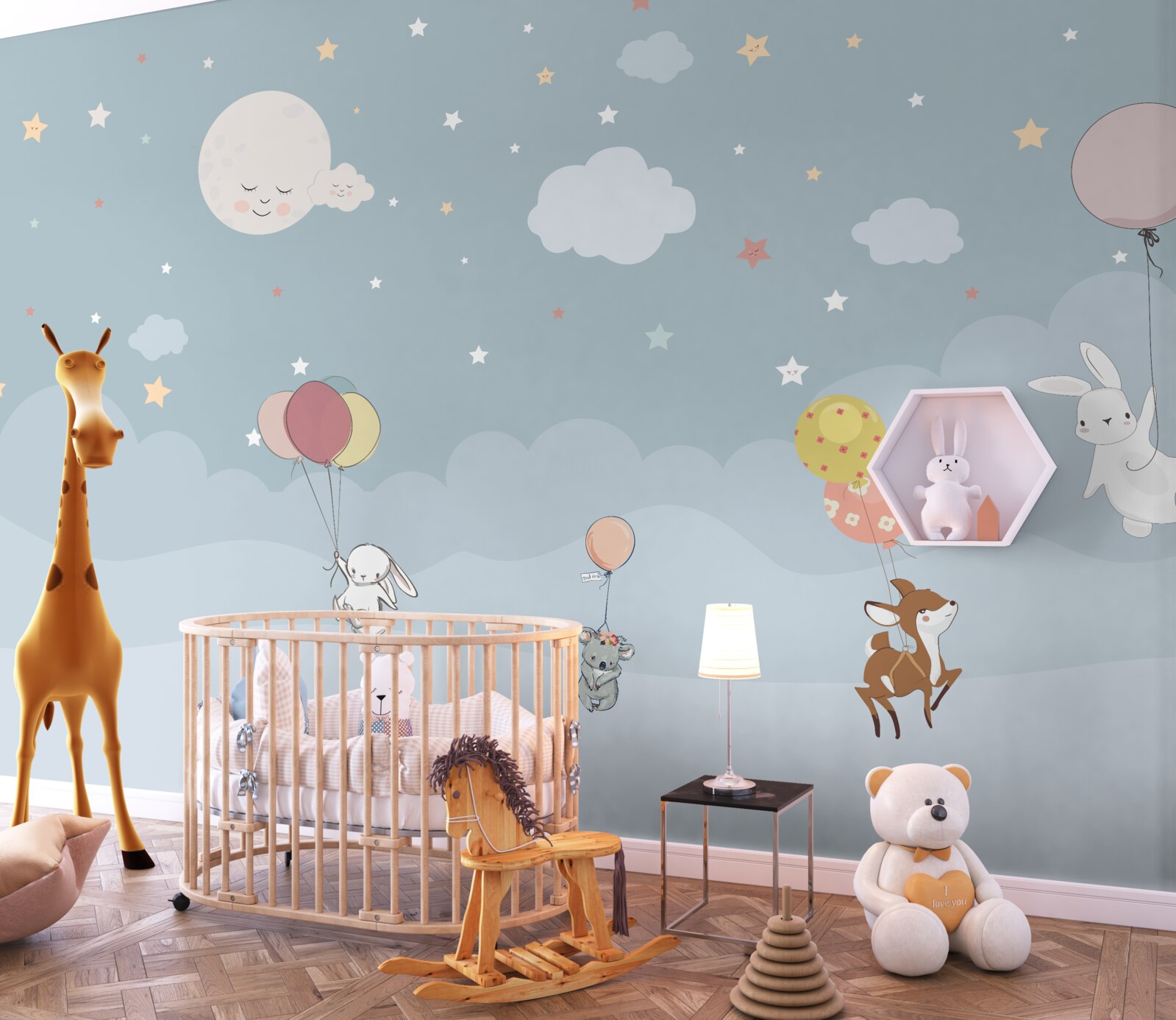 Fotobehang bosvrienden gaan rusten