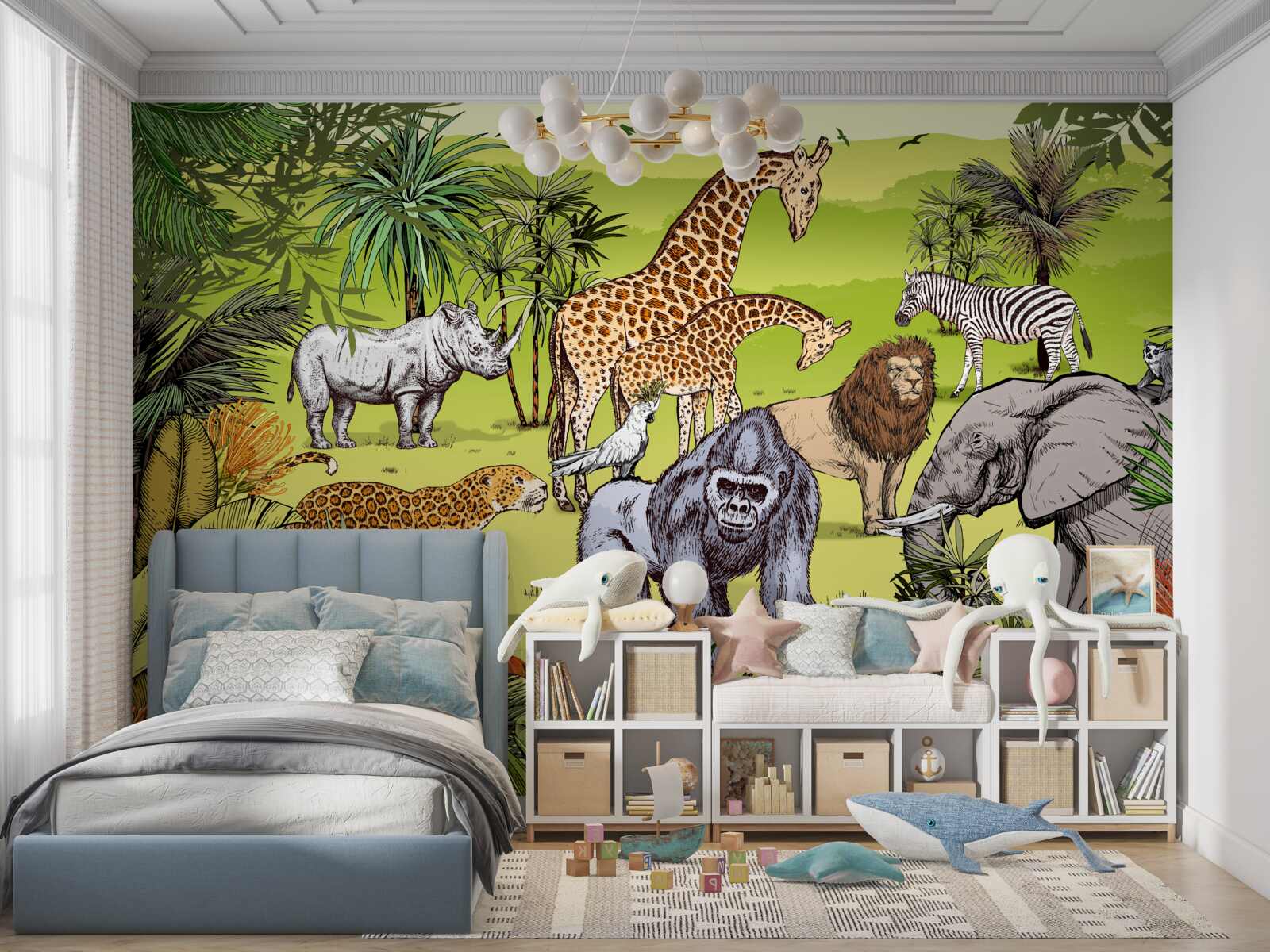 Fotobehang de machtigste wezens van de jungle