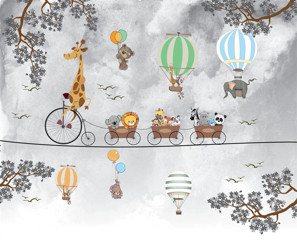 Fotobehang jonge gymnasten in de klas